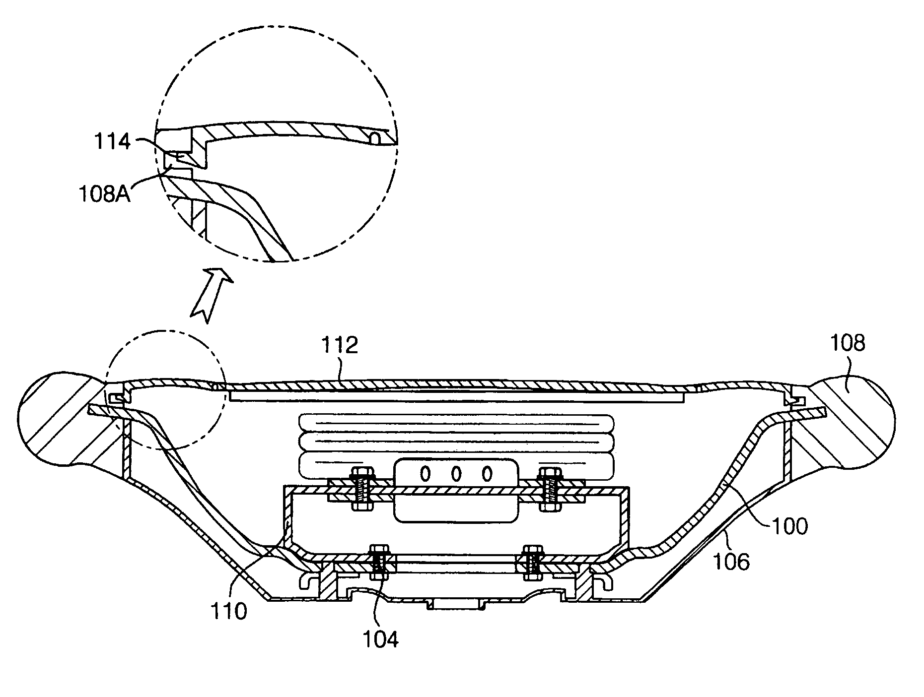 Assembly structure of airbag case