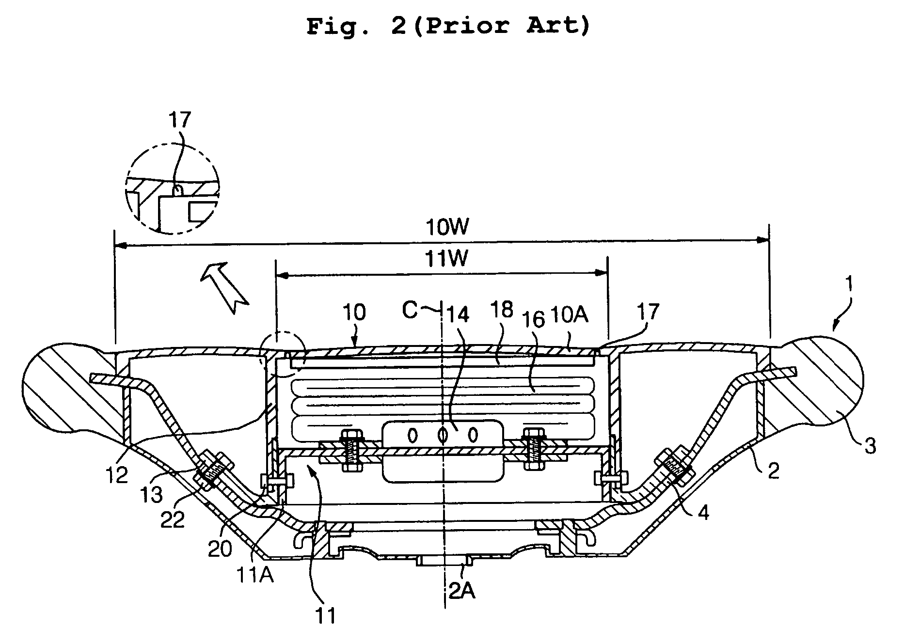 Assembly structure of airbag case