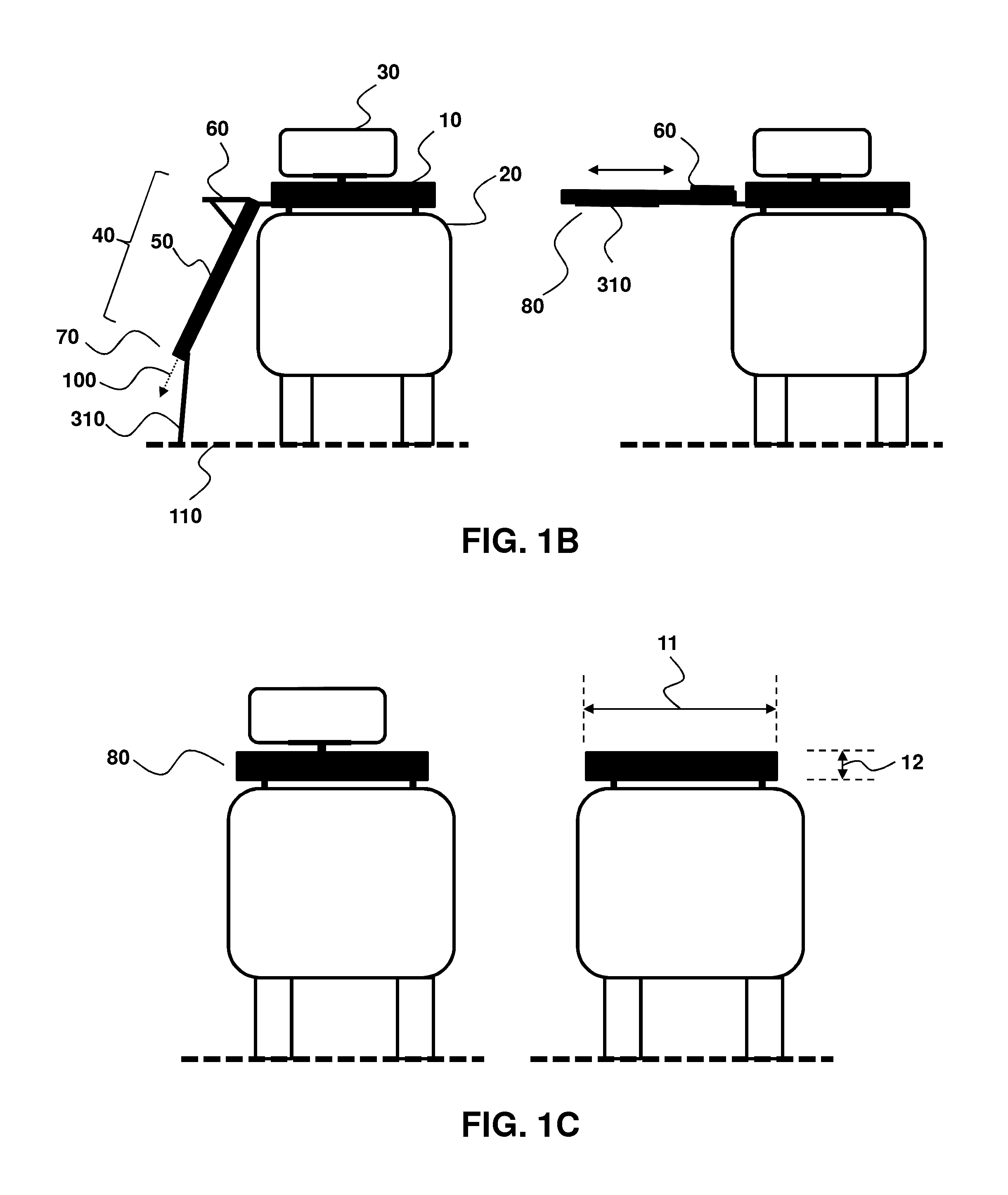 Powered cargo rack for tall vehicles