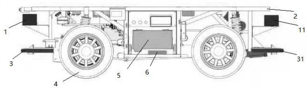 Unmanned battery replacing vehicle capable of automatically conveying batteries and conveying system