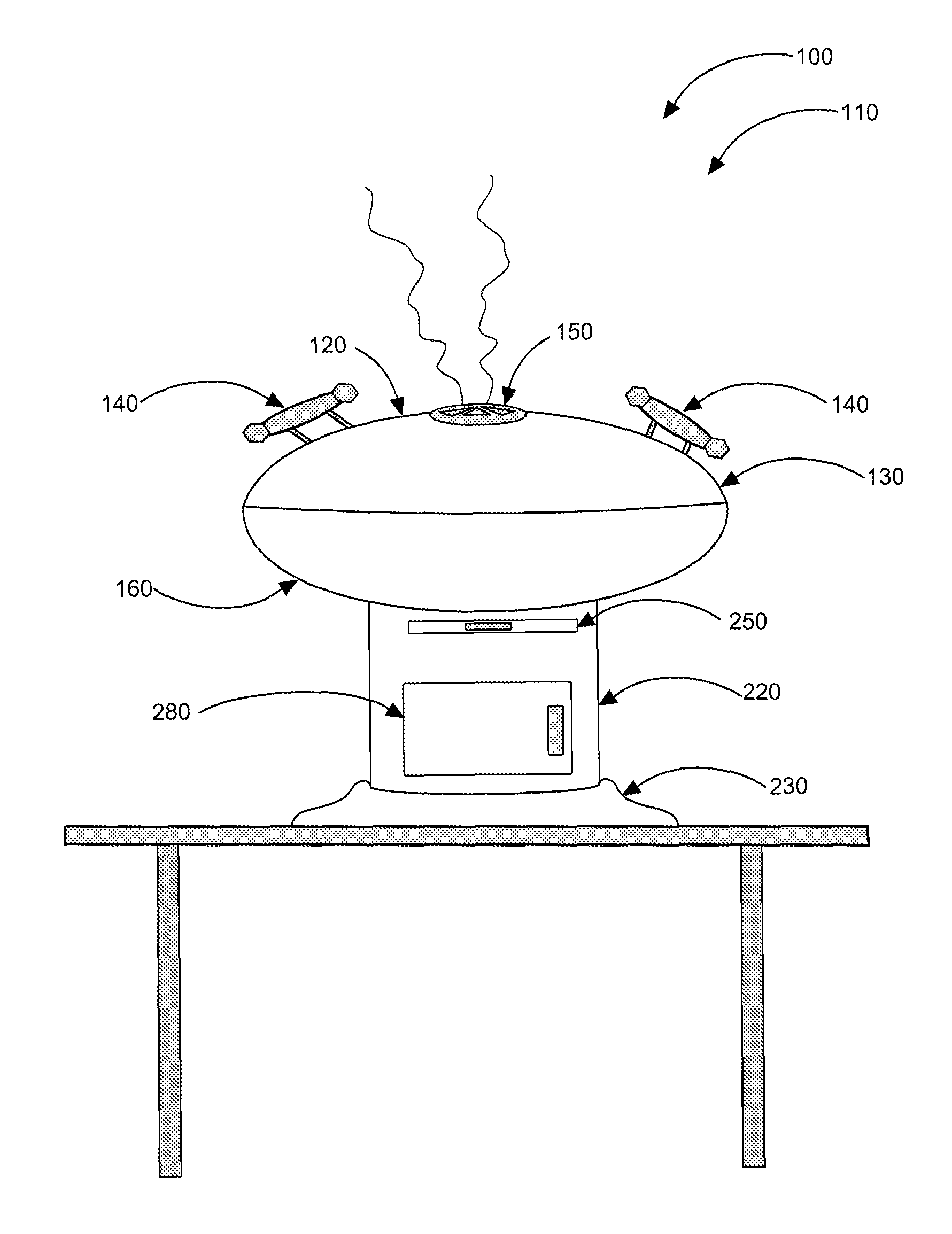 Combination food smoker and grill system