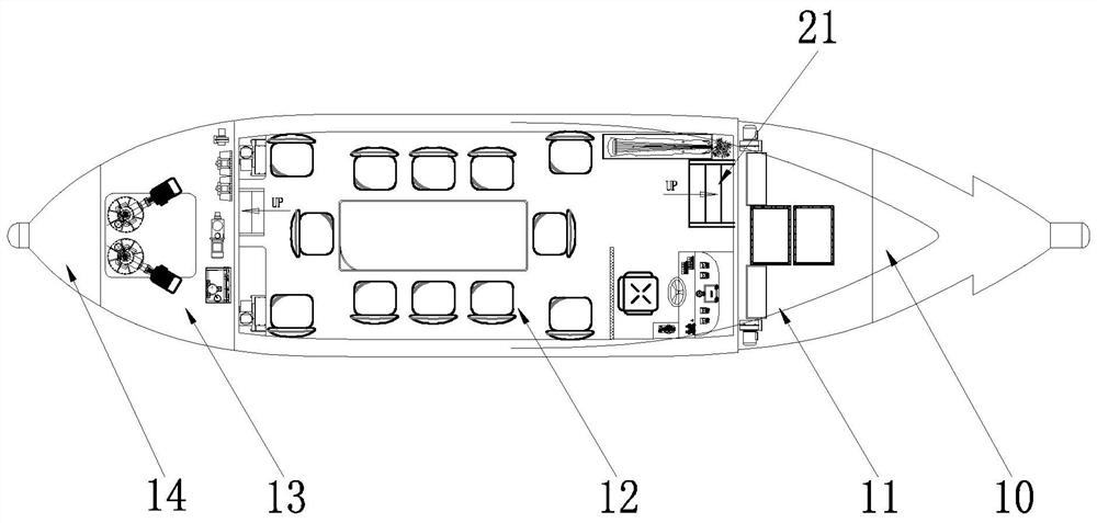 Archaistic electric environment-friendly tourist ship