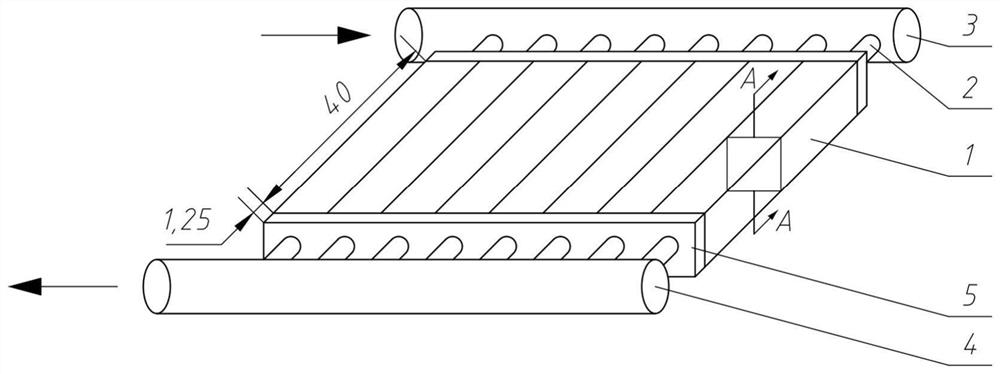 Radial heat transfer miniature channel heat pipe