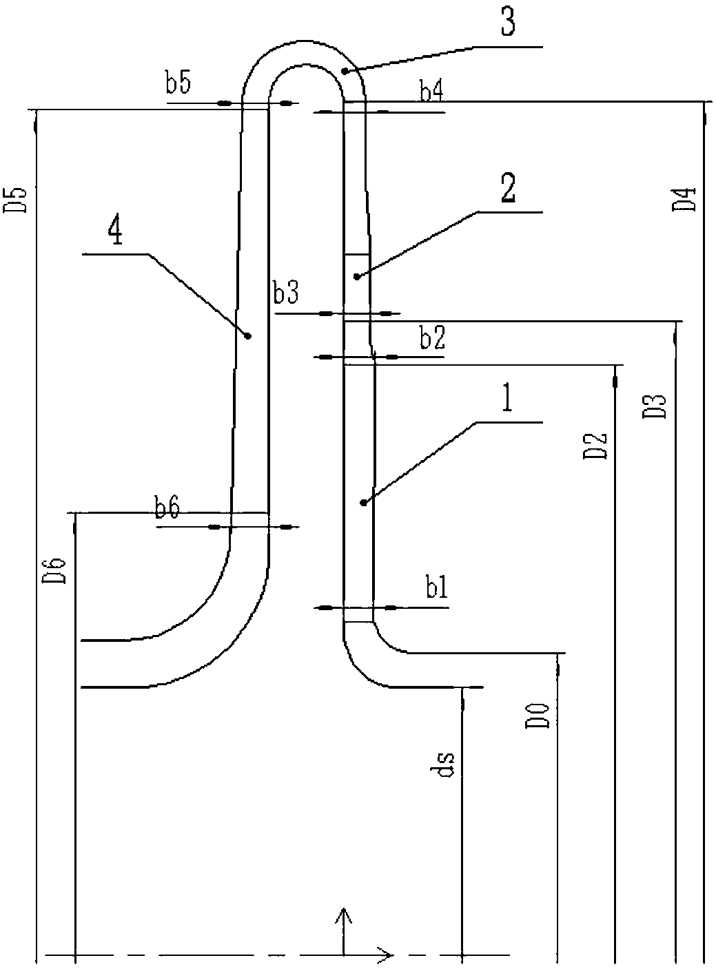 Single-shaft CO2 compressor final-section model stage with flow coefficient of 0.0086 and impeller design method