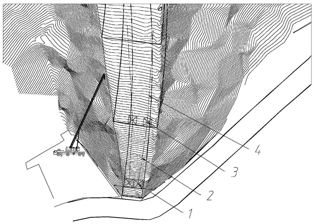 High arch dam vacuum full pipe chute and belt conveyor combined planning and construction method