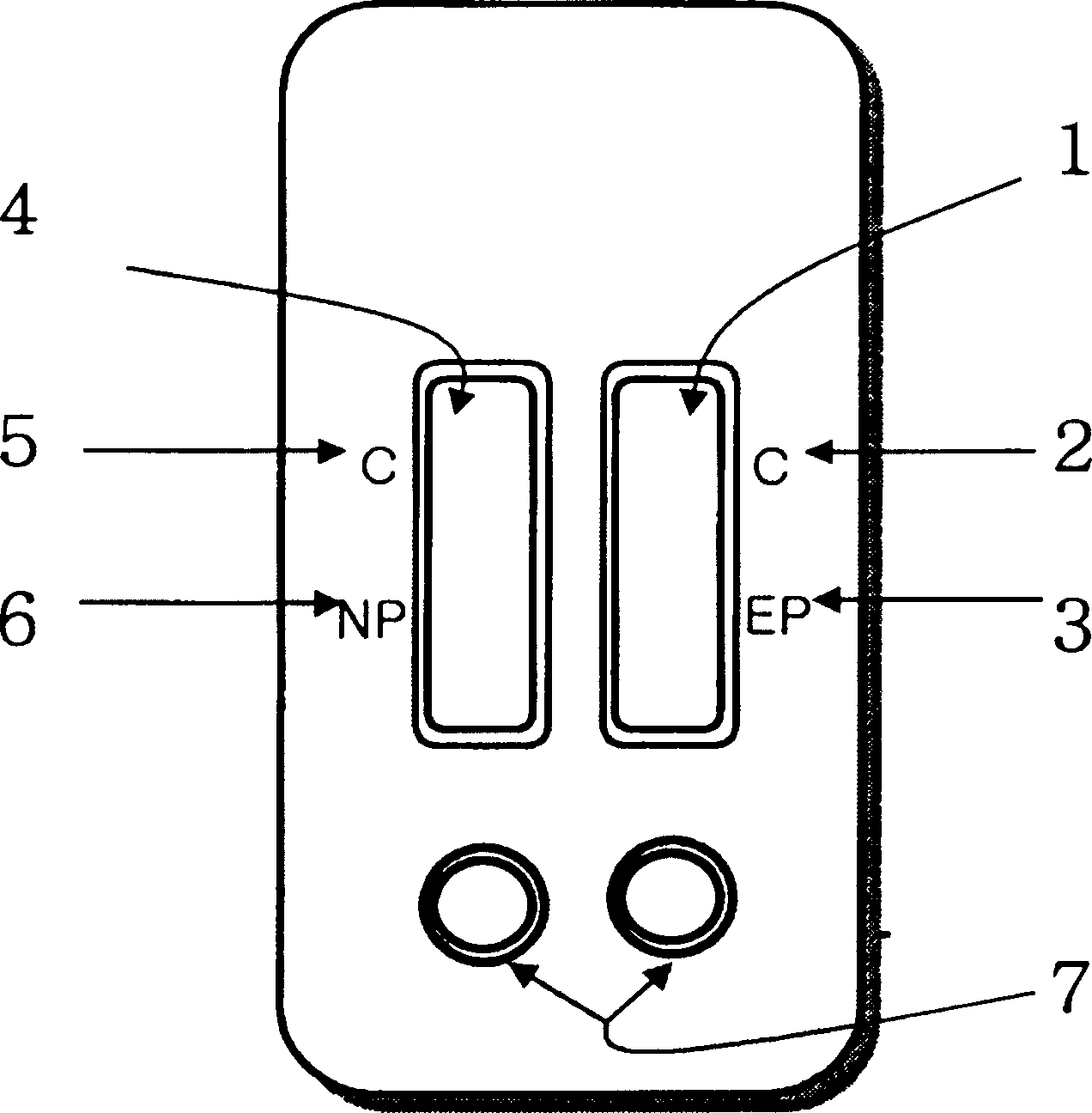 Diagnostic device for distingushing between normal and ectopic pregnancy and method for preparing the same