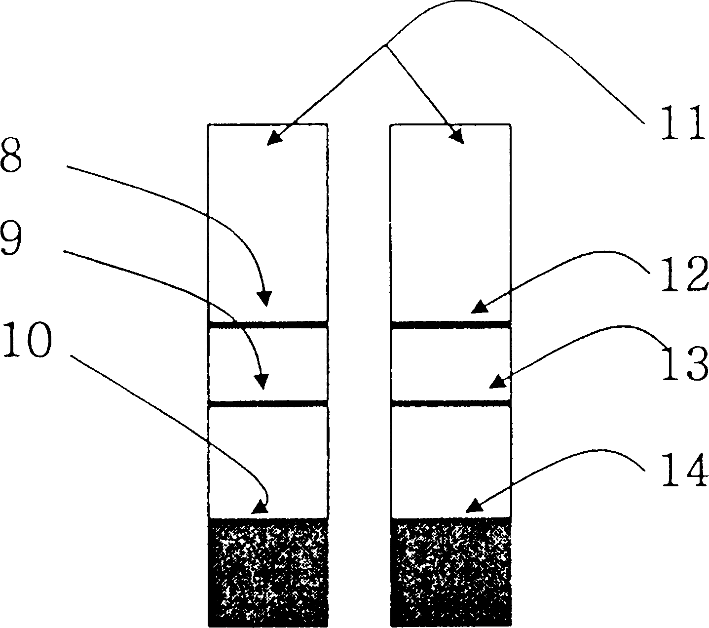 Diagnostic device for distingushing between normal and ectopic pregnancy and method for preparing the same