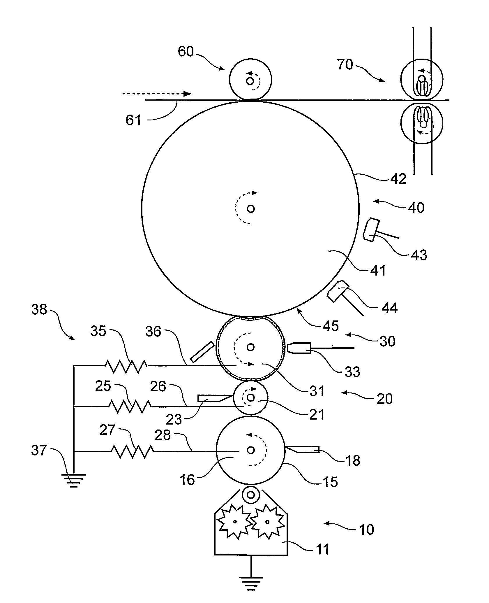 Electrostatographic printing machine