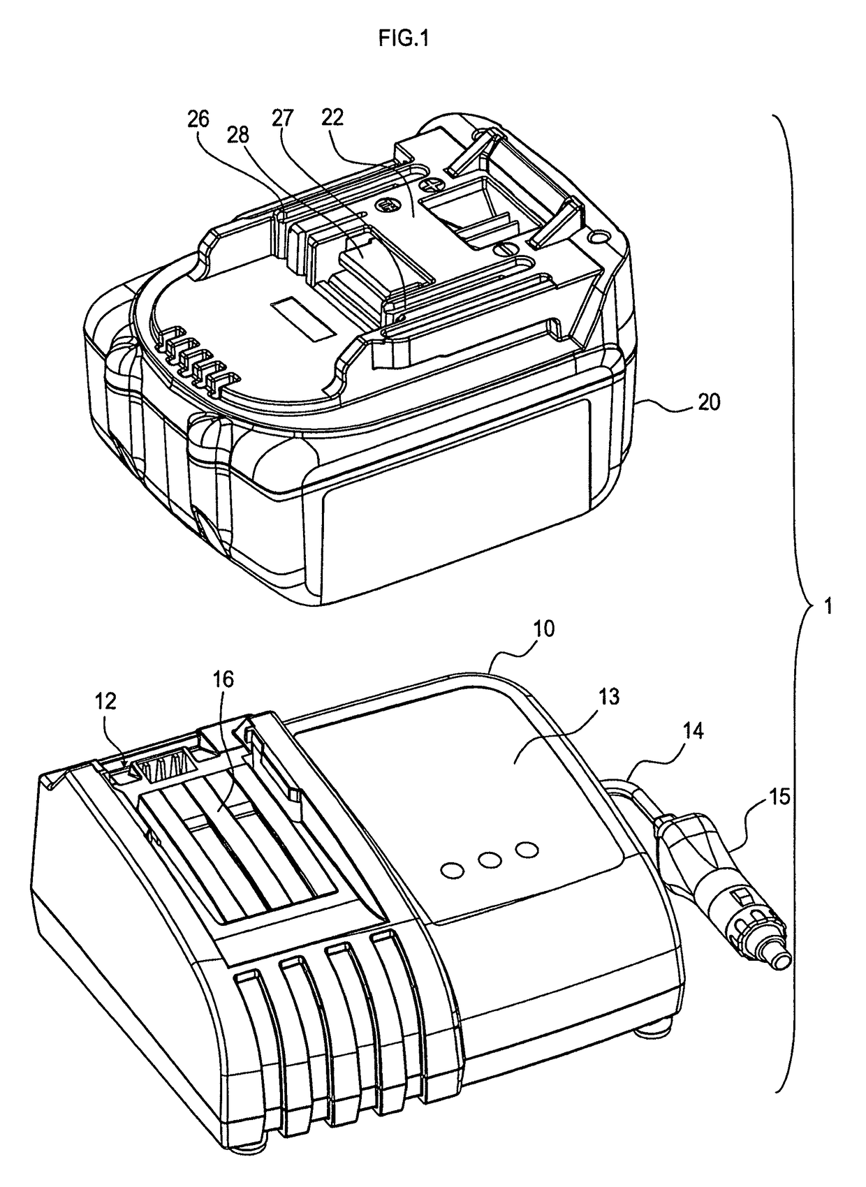 Charging system including a battery pack that outputs a stop request signal and a charging apparatus that stops power conversion in receipt of the stop request signal