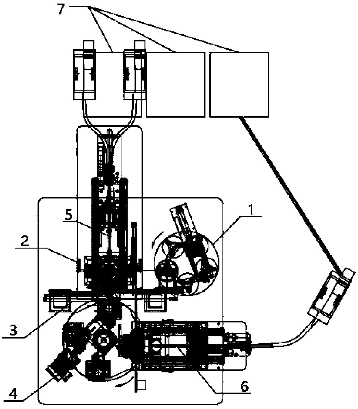 Horizontal welding equipment for foot stands of compressors