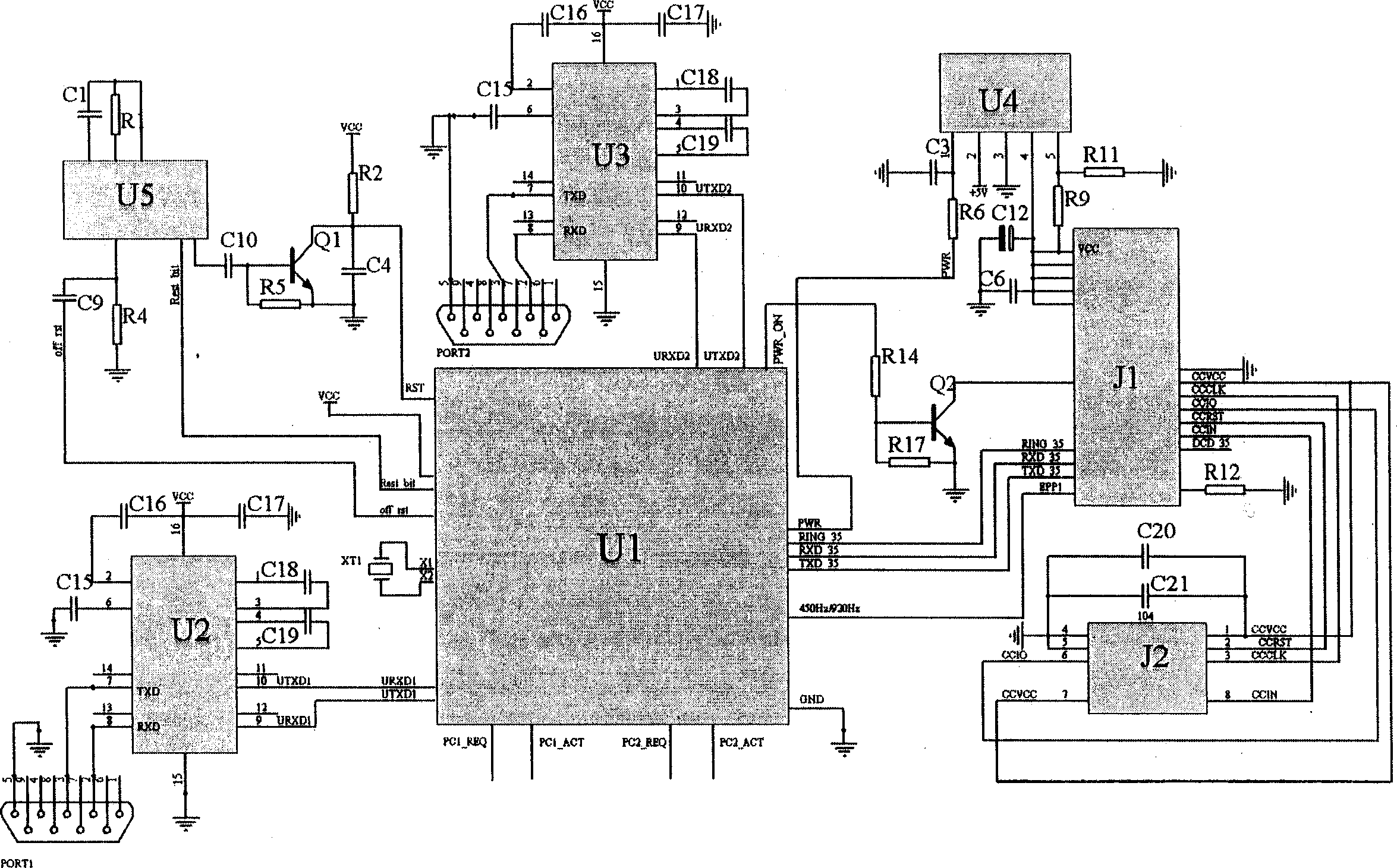 Remote complex monitored wireless communication adapter