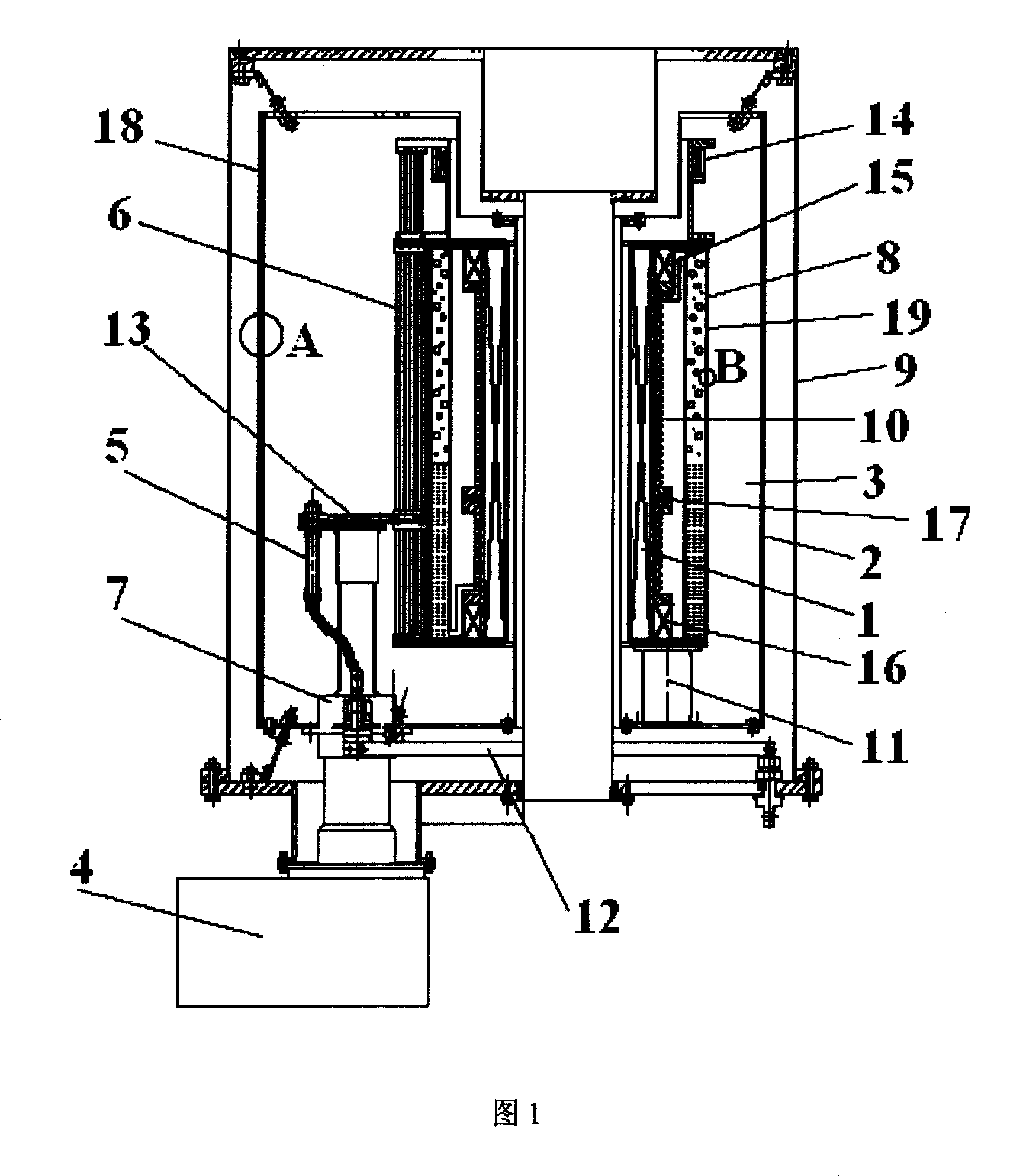 Conductive cooling superconducting magnet system in use for gyrotron