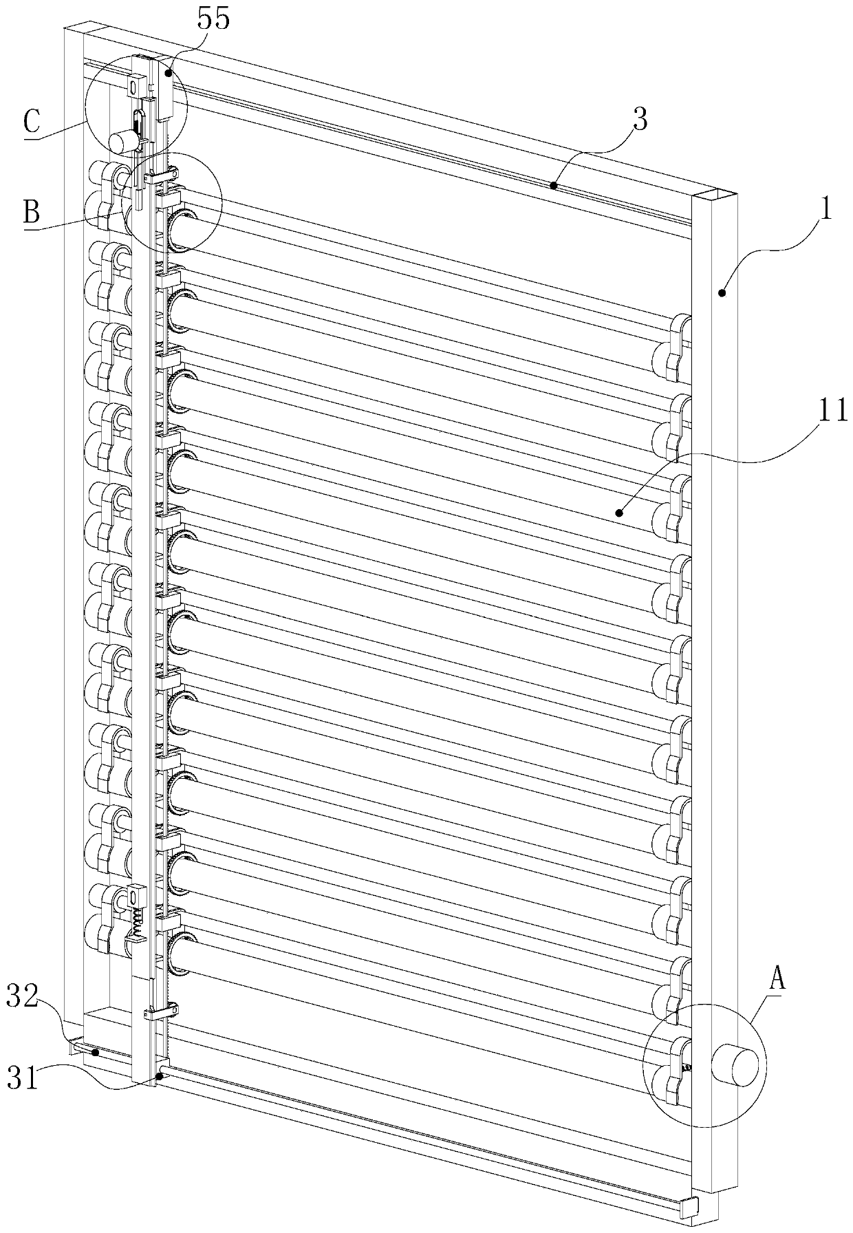 Open channel type ultraviolet underwater disinfection device