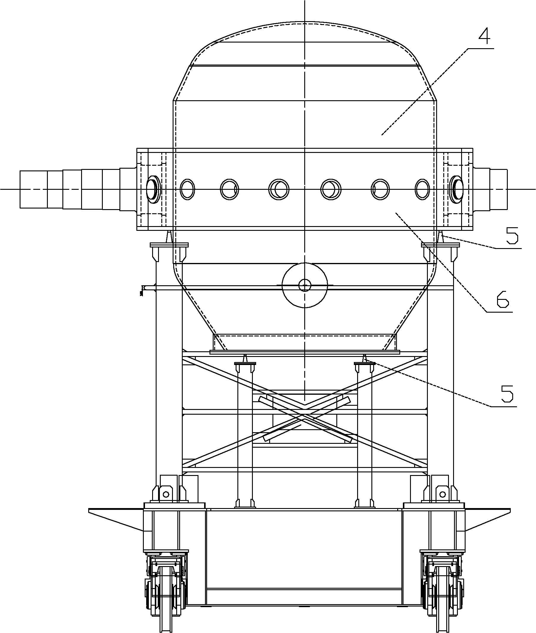 Integral hydraulic jacking inverted construction method of large converter