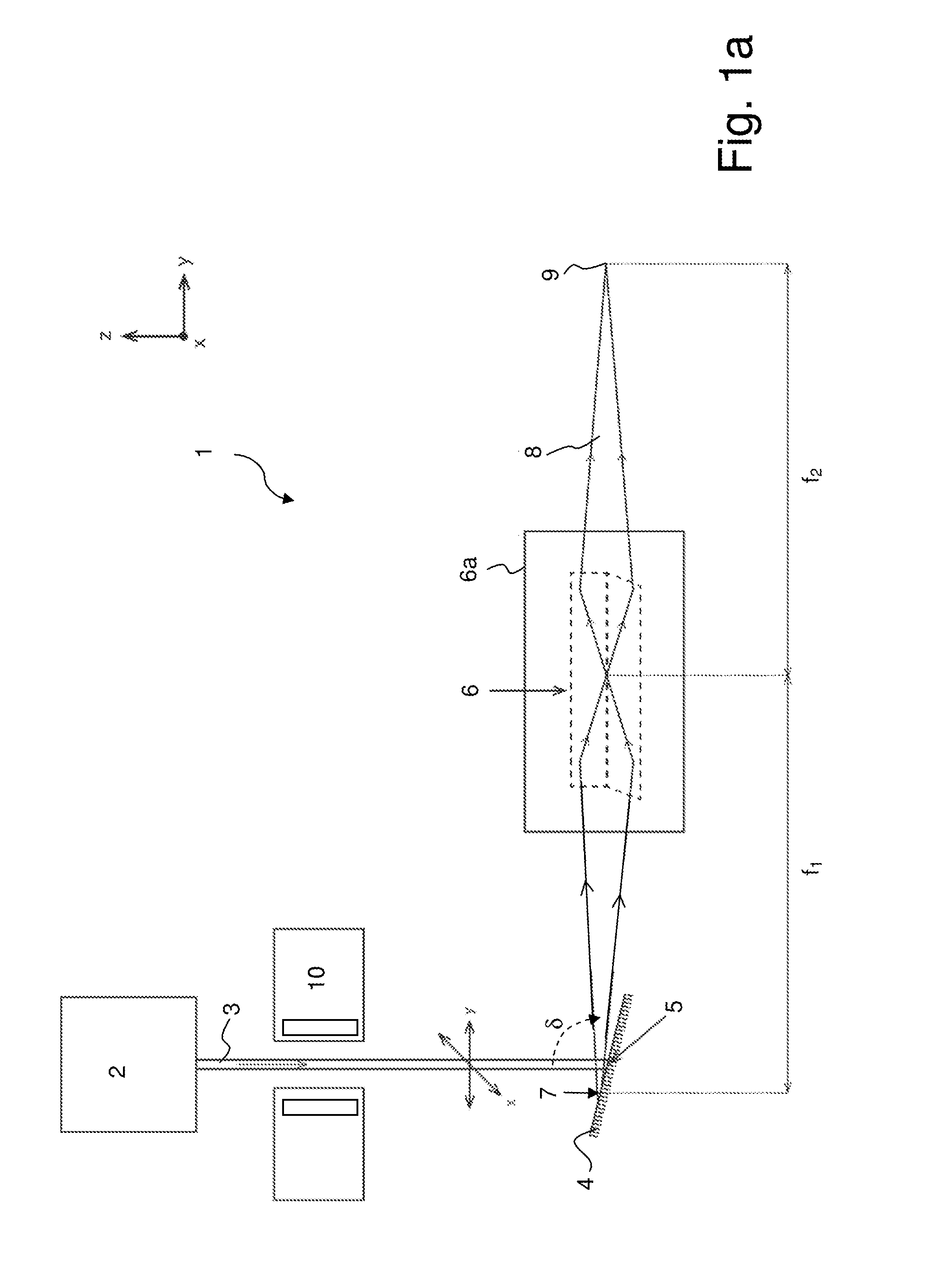 X-ray apparatus with deflectable electron beam