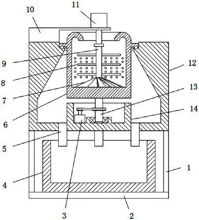 Medical gypsum stirring and crushing device