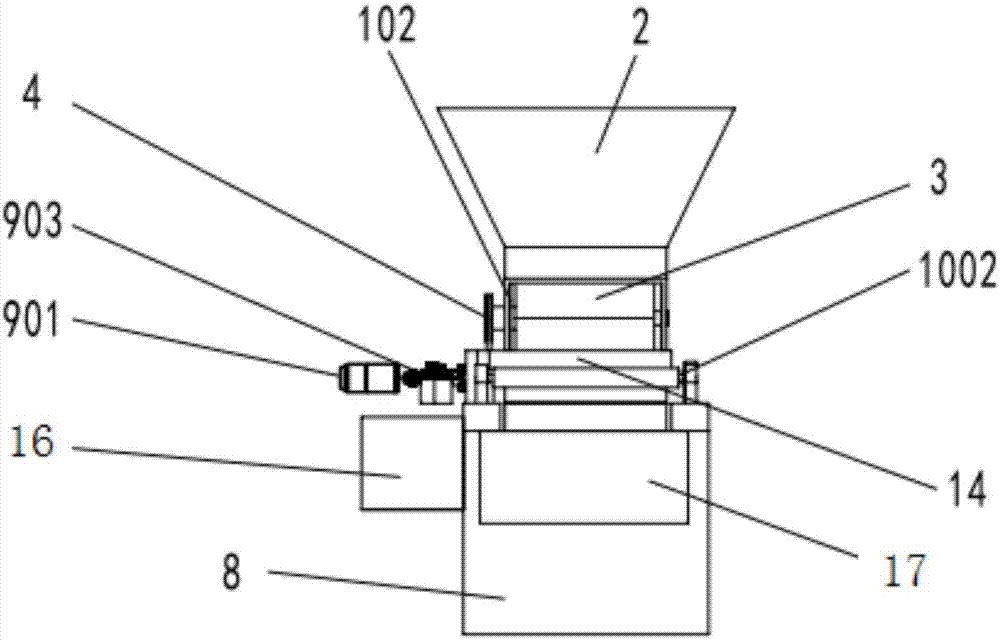 Three-level sorting device for fishes based on weights and working method