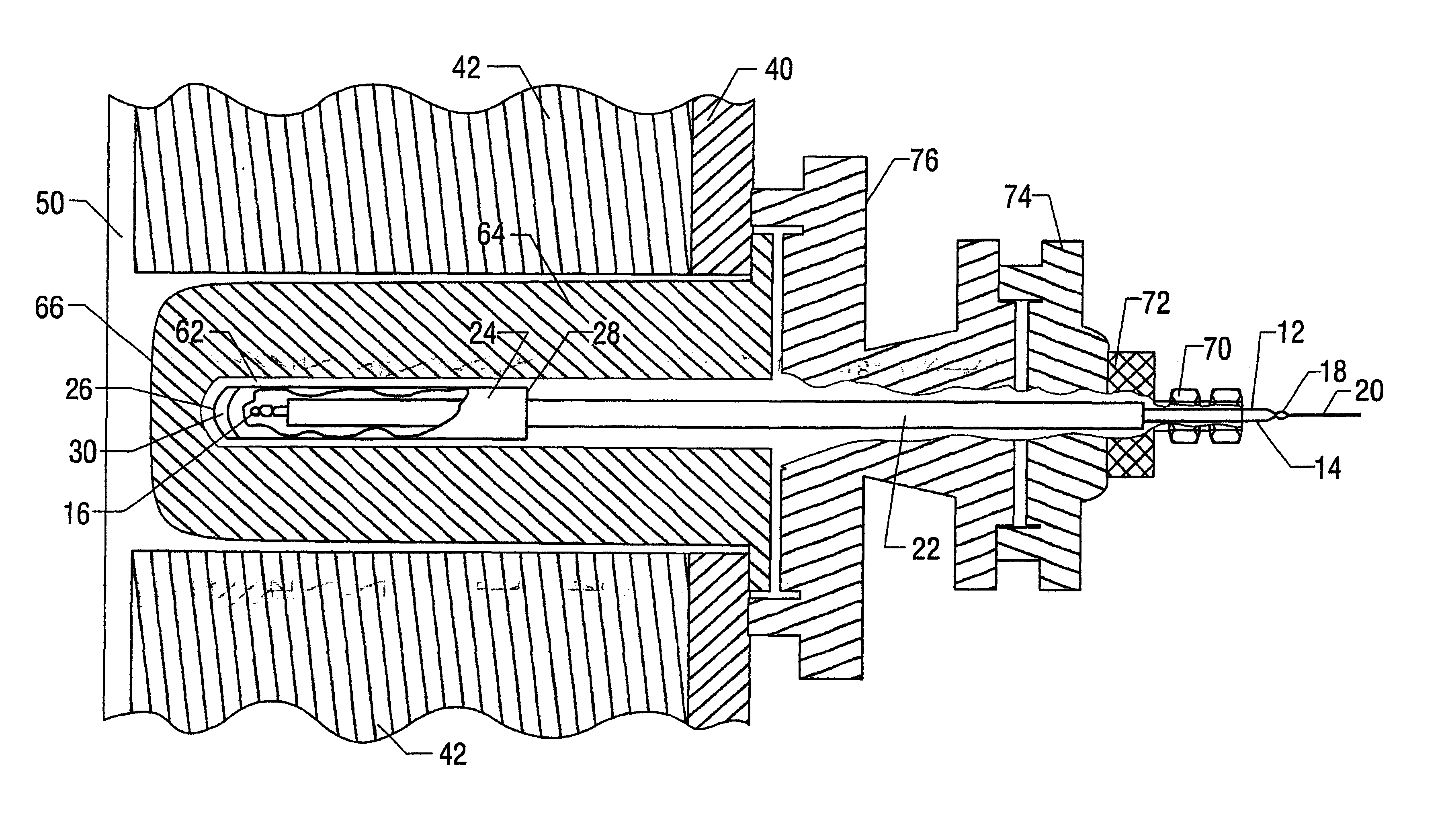 Thermocouple for use in gasification process