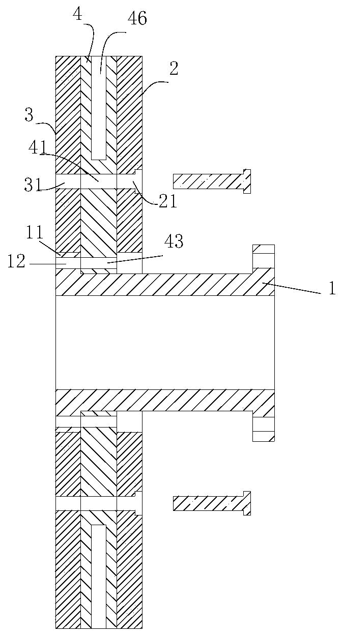 Assembly type automobile brake disc