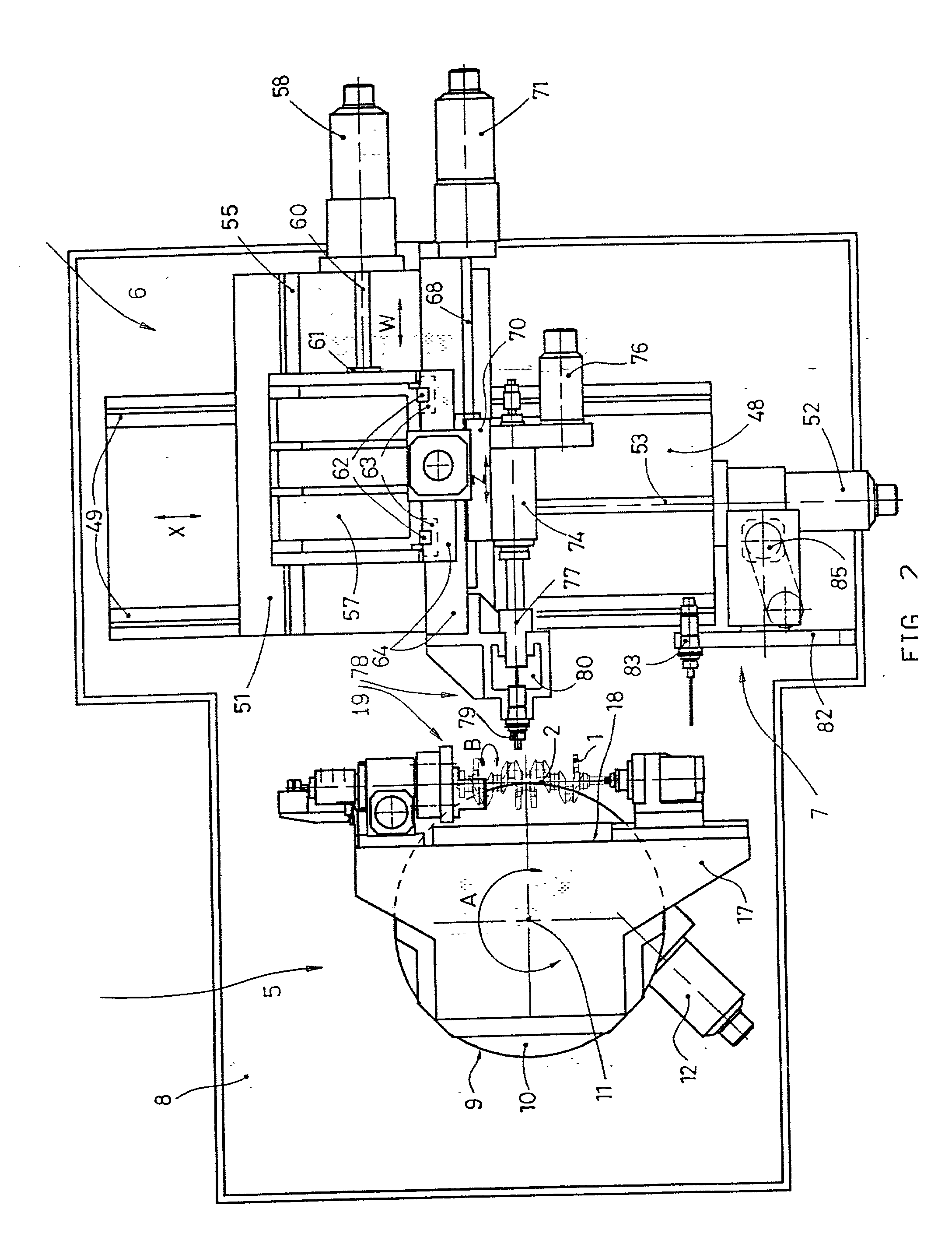 Machine for drilling oil-holes in crankshafts and its process