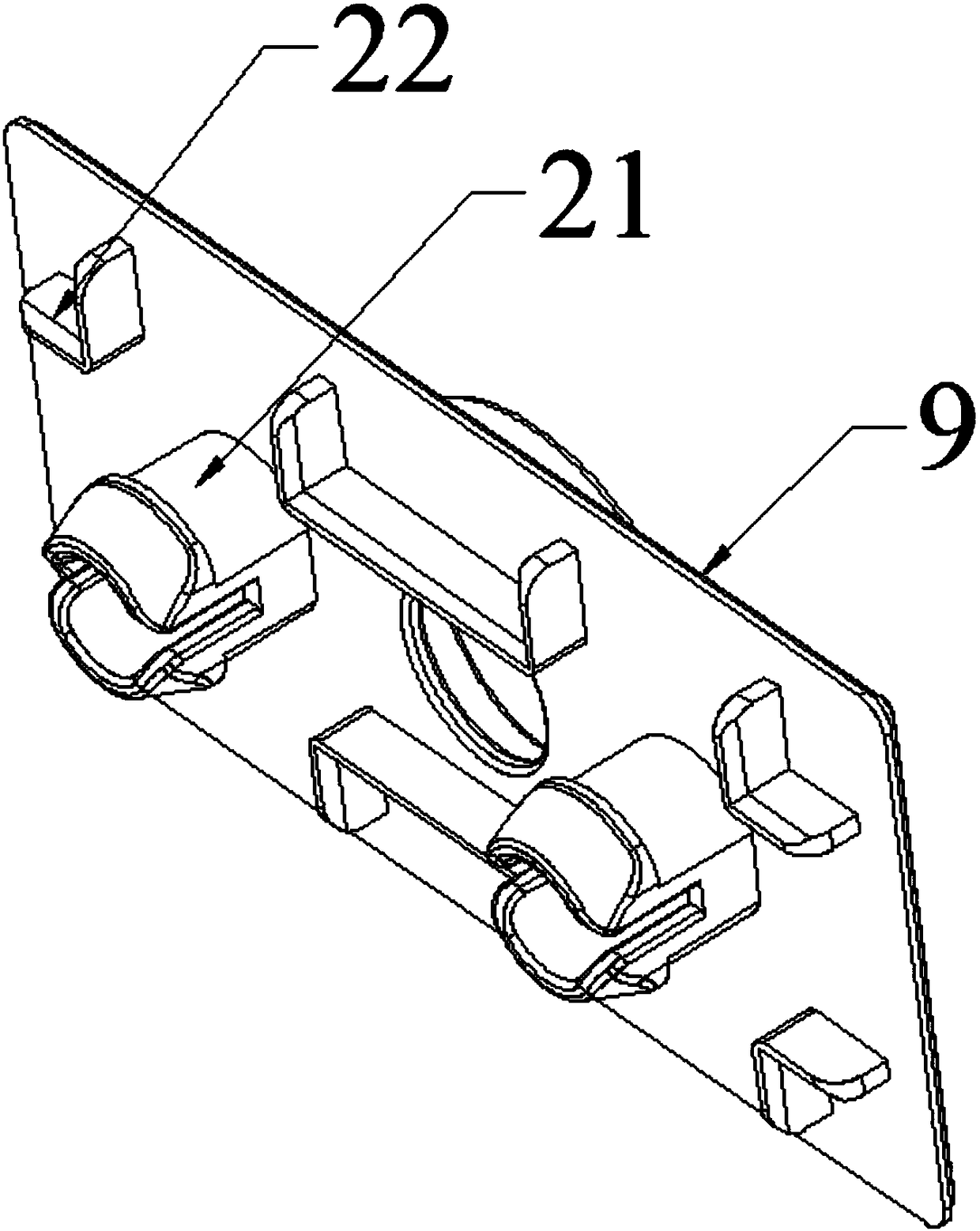 Four-directional rotation shaft structure based on modular assembly