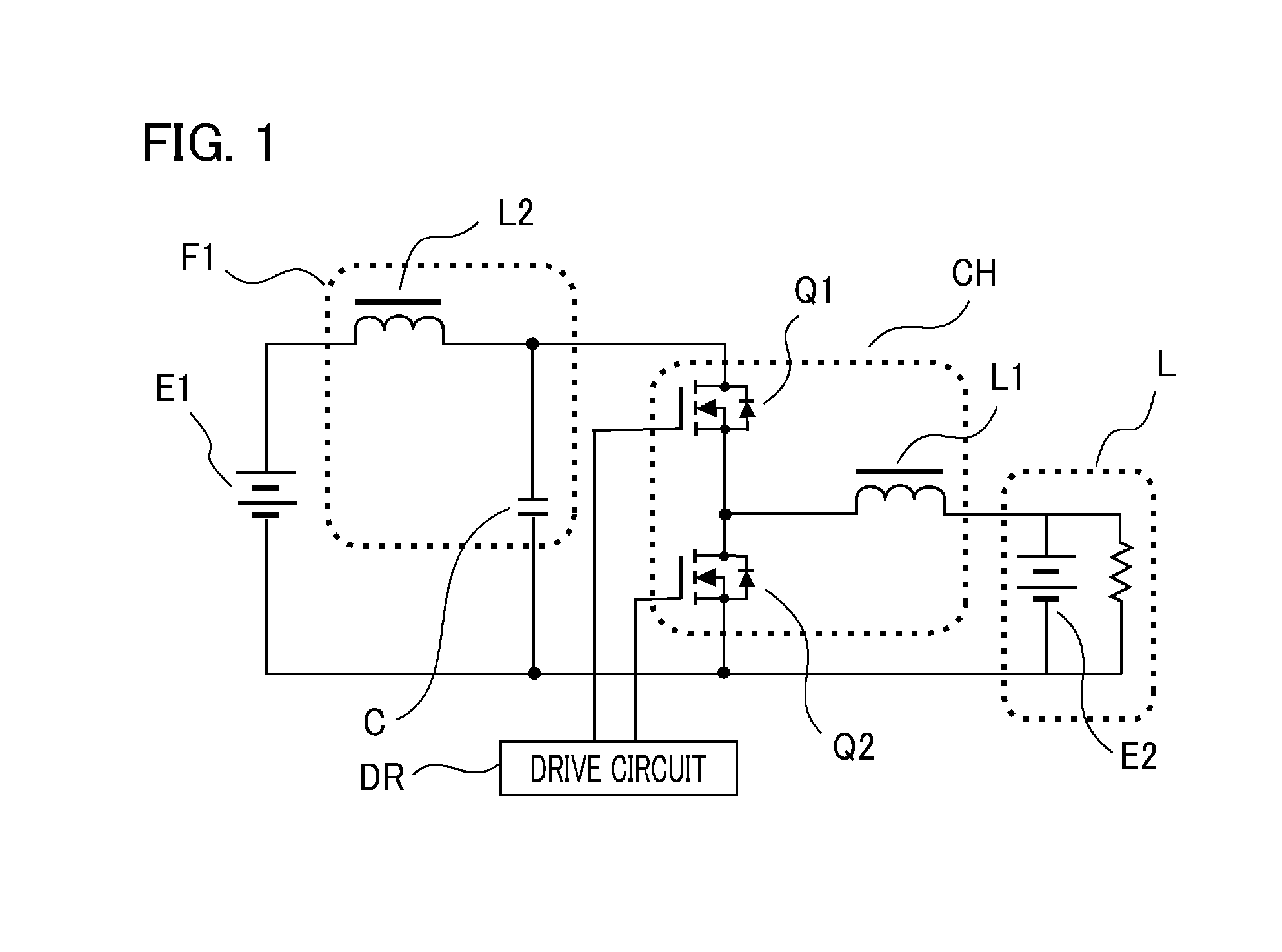 Power supply device including a second DC power supply in its load circuit