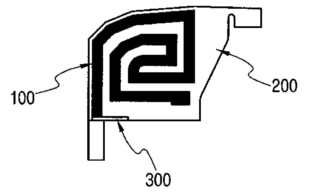 Subminiature internal antenna