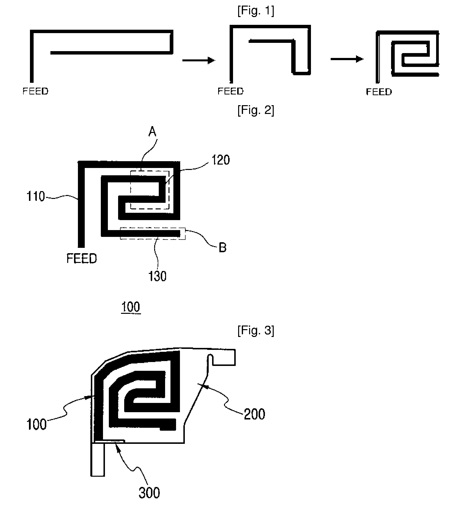 Subminiature internal antenna