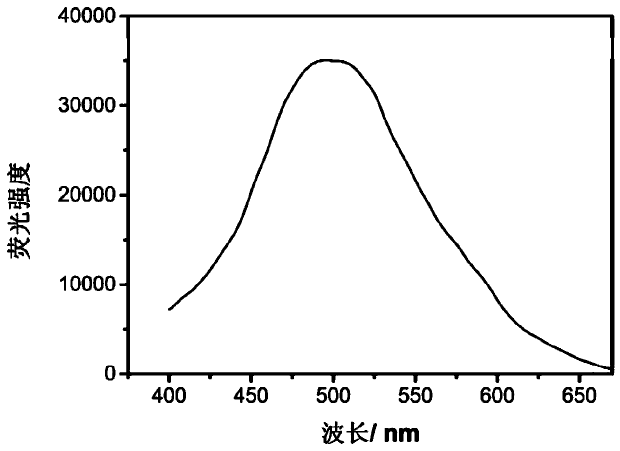 Metal ion detection method based on graphene quantum dot fluorescent probe array