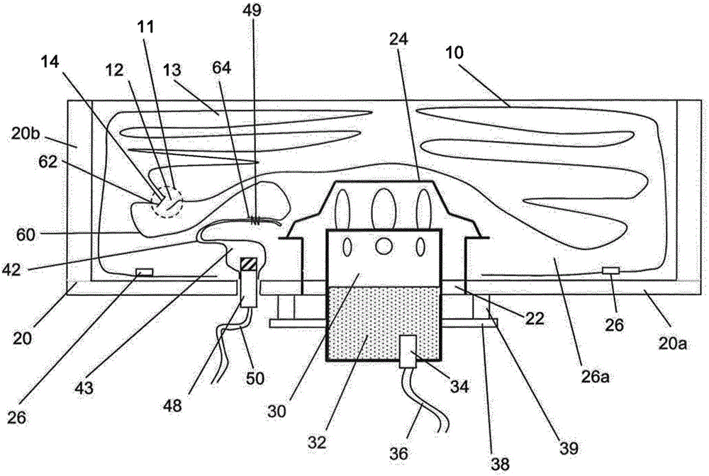 Airbag module with a control device