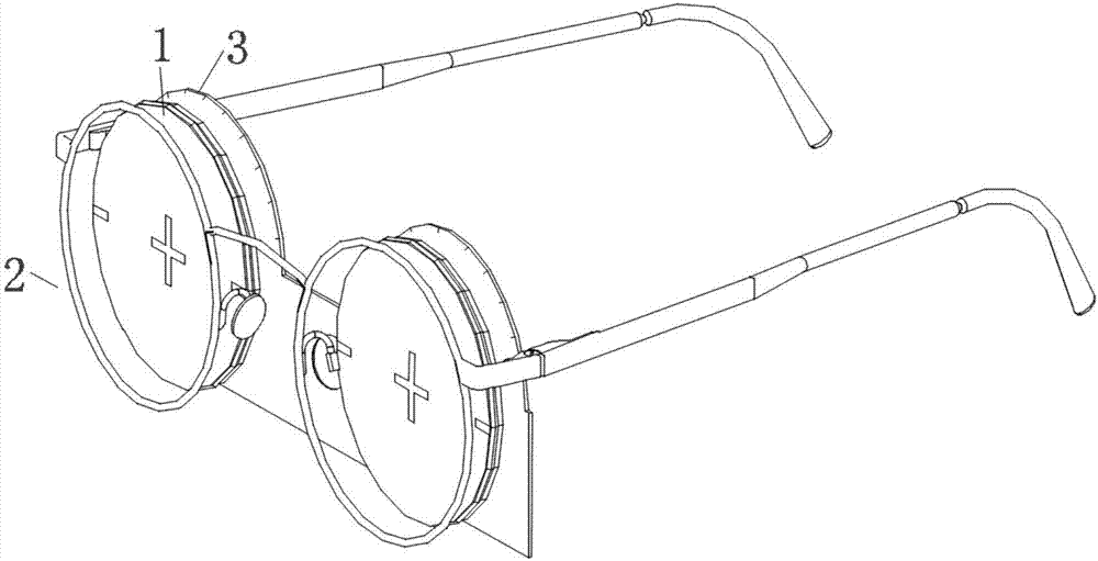 Optical corrective spectacles component without center shifting during quick assembly