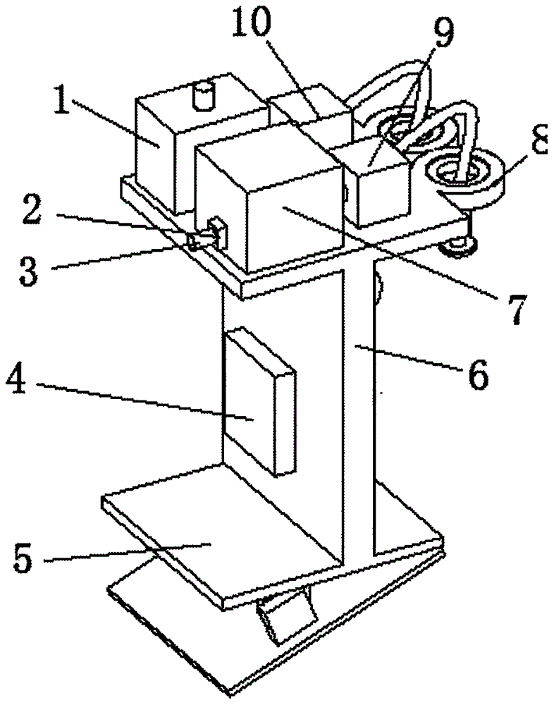 Neurosurgery anti-hematocele flushing-type surgical device