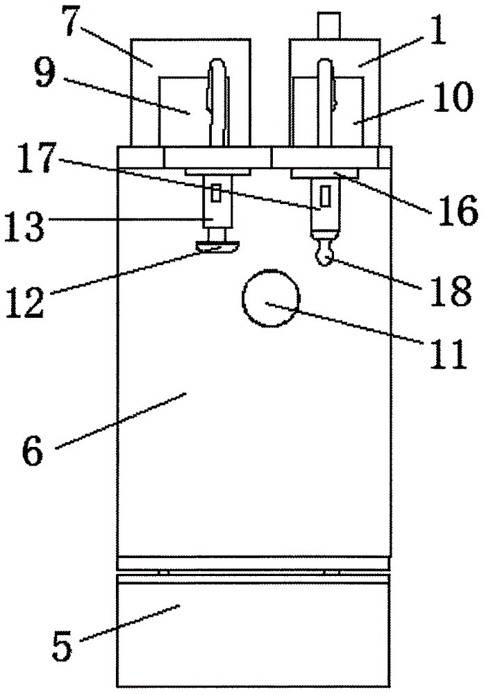 Neurosurgery anti-hematocele flushing-type surgical device