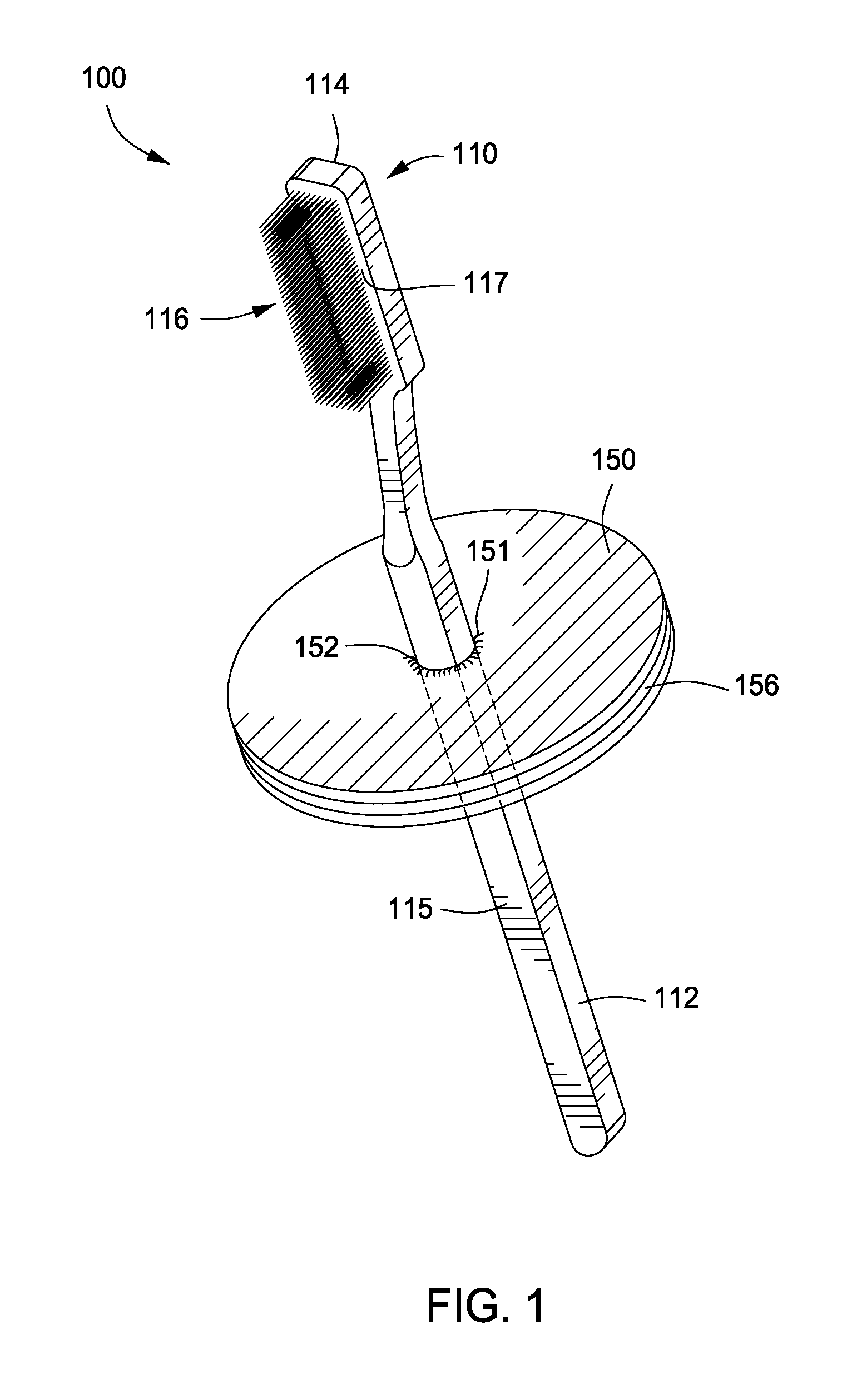 Toothbrush Having Removable Absorbent Pad