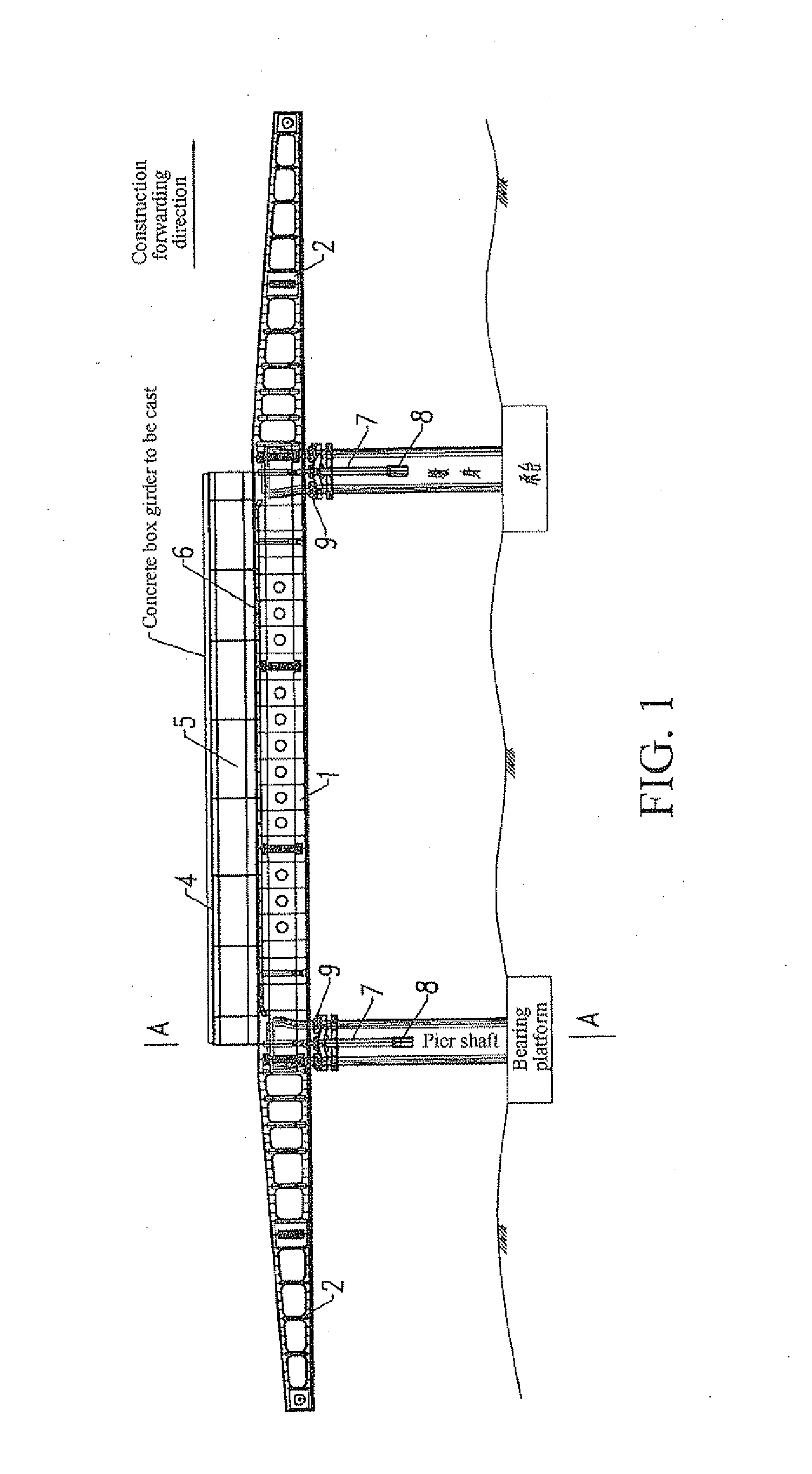 Upper-bearing typed movable formwork