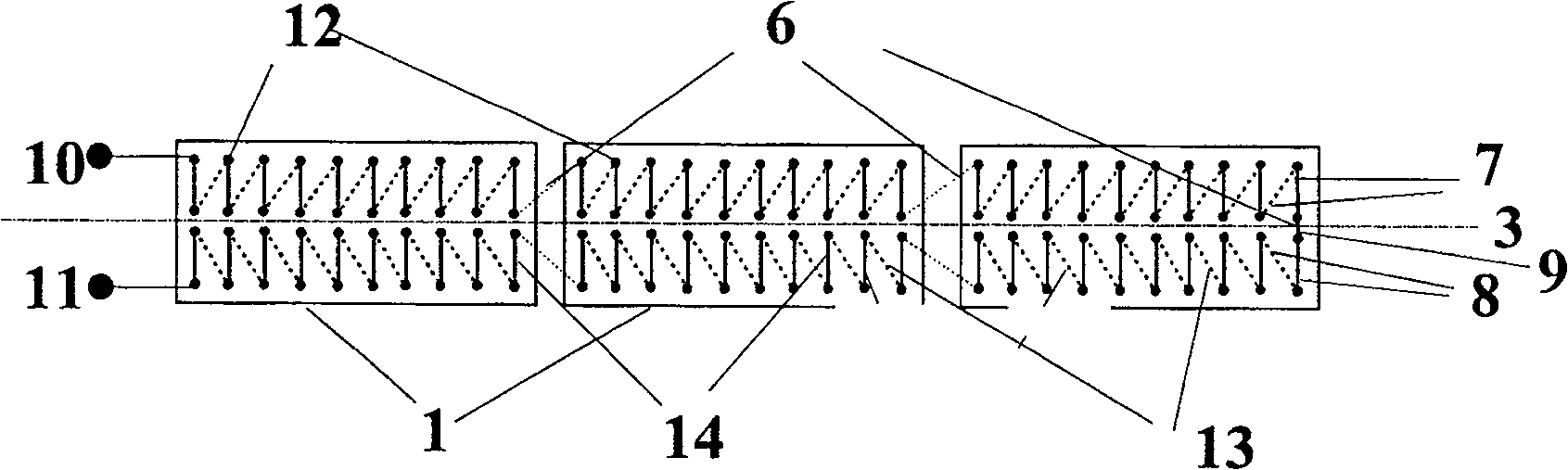 Coil with air core of forcipated duplex winding based on printed circuit board