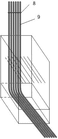 Cable laying and fixing apparatus