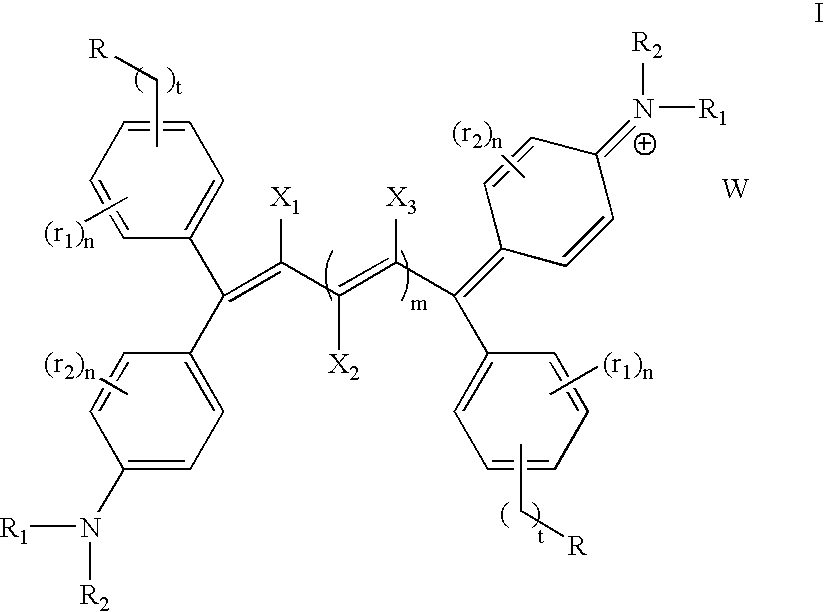 Thermal transfer imaging element containing infrared bichromophoric colorant