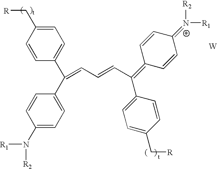 Thermal transfer imaging element containing infrared bichromophoric colorant