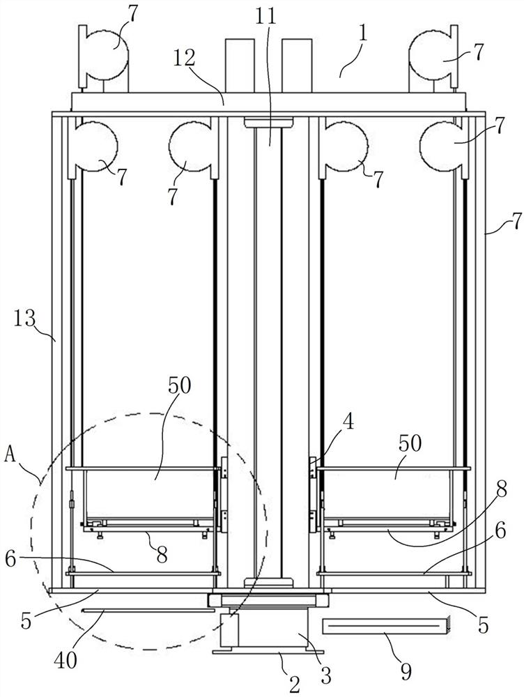 Adjustable movable guide mechanism for efficient rod-changing wire-drawing feeding device