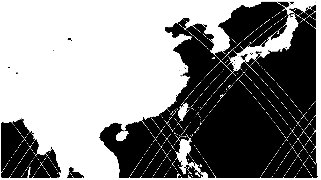 An area coverage push-broom constellation and its construction method