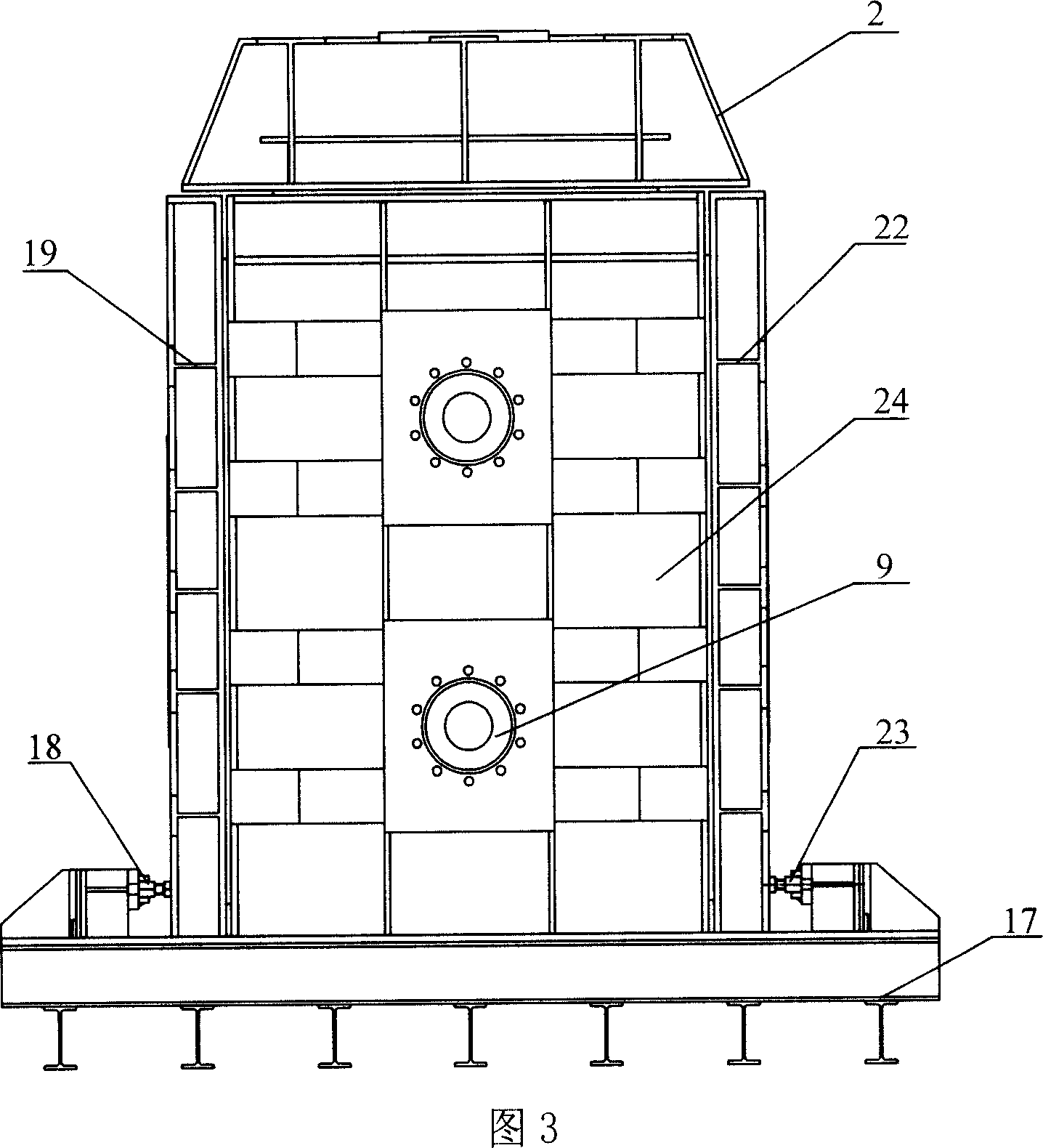 Analogue experiment stand for interreaction of tunnel structure, surrounding rock and underground water