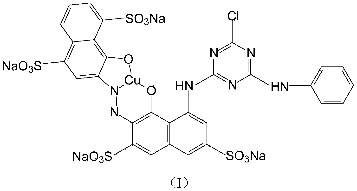 Active deep blue dye composition and high-solubility active deep blue dye, and preparation method and applications of high-solubility active deep blue dye