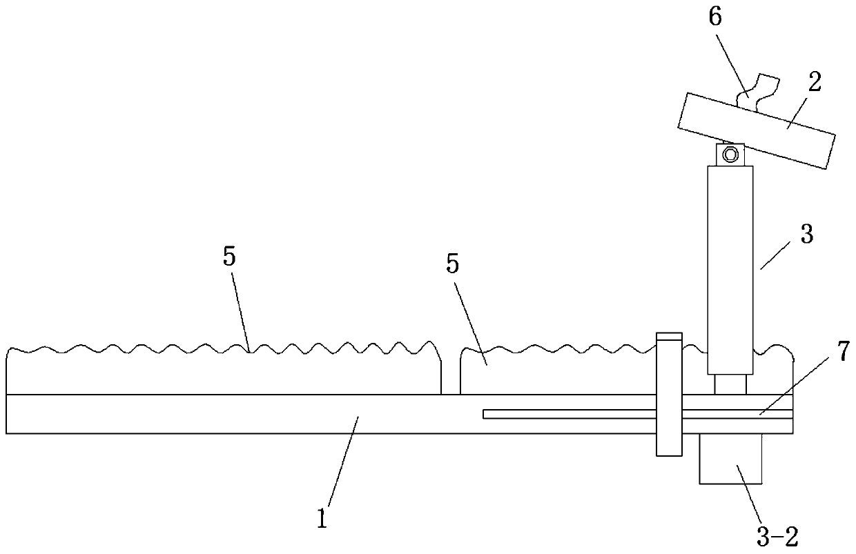 Buttock lifting and sterile drawsheet laying device for gynecological operating bed