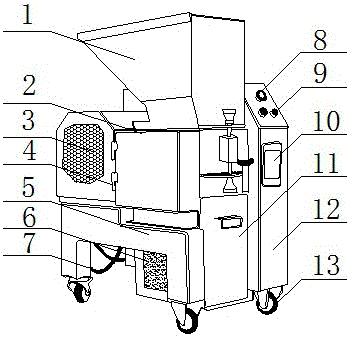 Crusher for producing toy