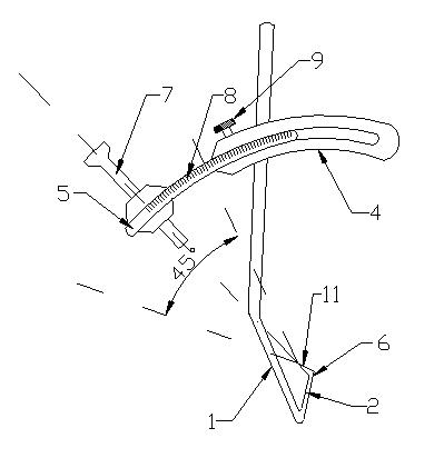 Knee joint anterior and posterior cruciate ligament femoral tunnel positioner