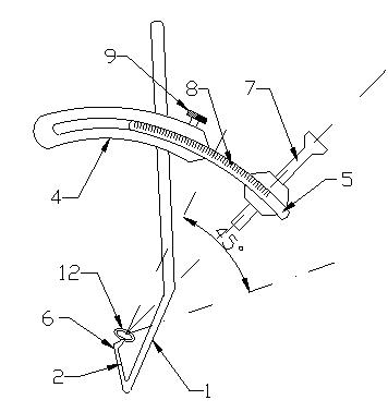 Knee joint anterior and posterior cruciate ligament femoral tunnel positioner