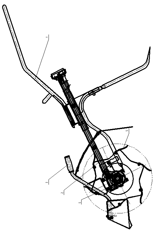 Three-row weeder tilling wheel component