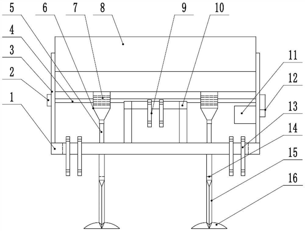 A method for storing water, storing water, and enriching grass at the bottom of the grassland without disturbing the soil layer at intervals