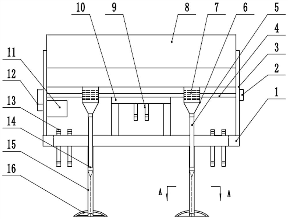 A method for storing water, storing water, and enriching grass at the bottom of the grassland without disturbing the soil layer at intervals